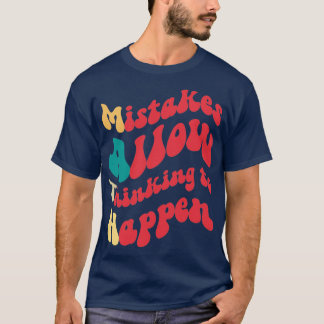 Camiseta Errores Permiten Pensar Que El Profesor De Matemát