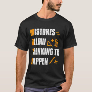 Camiseta Errores Permiten Que El Pensamiento Ocurra Como Ma