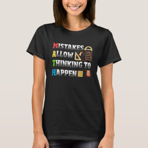 Camiseta Errores Permiten Que El Pensamiento Ocurra Matemát