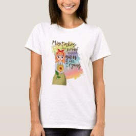 Camiseta Errores son prueba de que está probando Cita