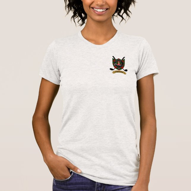 Camiseta Erskine Clan Badge & Tartan Golf (Anverso)
