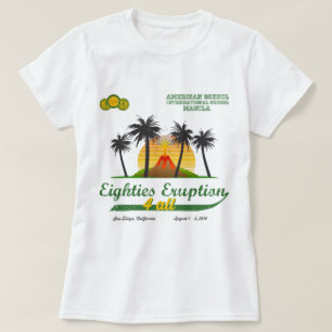 Camiseta Erupción 4 todos de los años ochenta