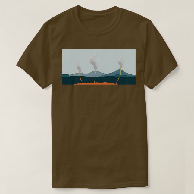 Camiseta Erupción de Cracoatoa (Diseño del anverso)