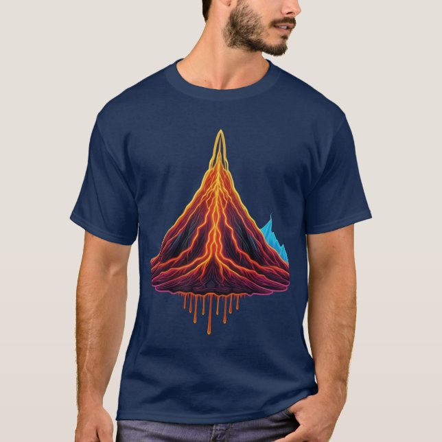 Camiseta Erupción feroz: Majestad volcánica (Anverso)