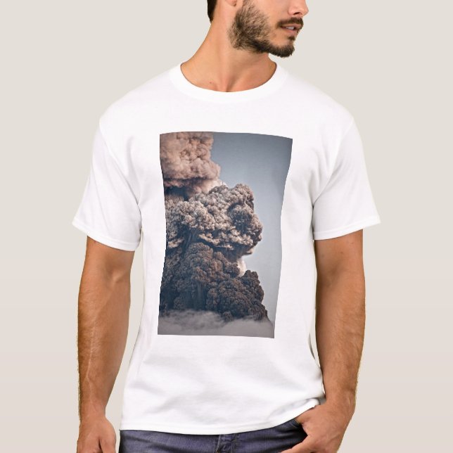 Camiseta Erupción volcánica de Eyjafjalljokull (Anverso)