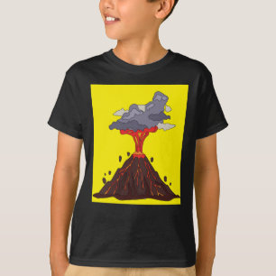 Camiseta Erupción volcánica erupción del volcán Lava
