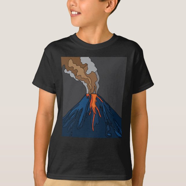 Camiseta Erupción volcánica erupción del volcán Lava (Anverso)