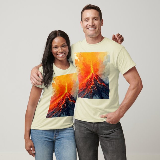 Camiseta Erupción Volcánica: Poder en Bruto (Unisexo)