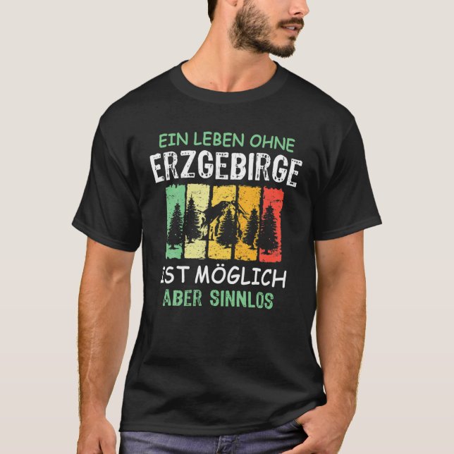 Camiseta Erzgebirge dice regalo sensual de Sajonia Funny (Anverso)