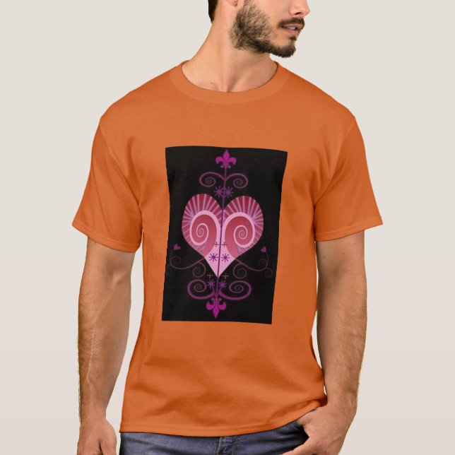 CAMISETA ERZULI FREDA DAHOMEY VEVE SECRET VODOU GEOMETRY (Anverso)