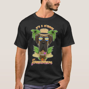Camiseta Es 5 O'Clock En Algún Lugar Beber Mastiff
