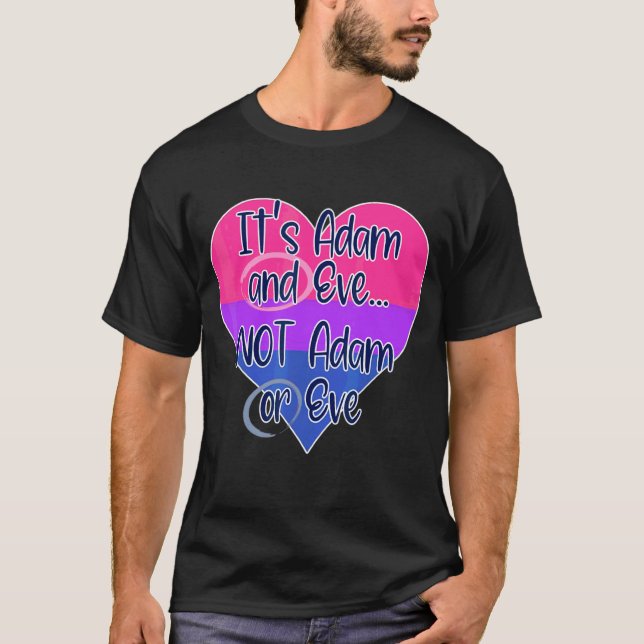 Camiseta Es Adam y Eve, no Adam ni Eve Heart (Anverso)