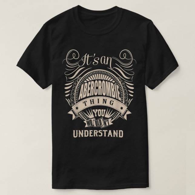 Camiseta Es algo ABERCROMBIE que no entenderías Gi (Diseño del anverso)