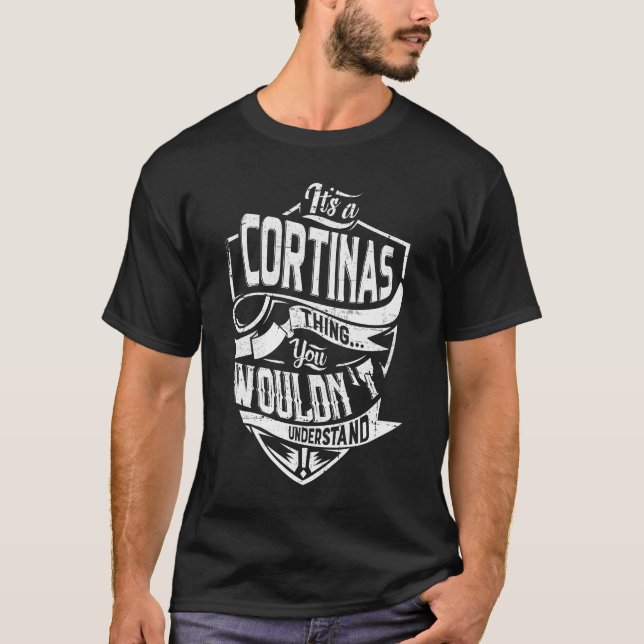 Camiseta Es algo CORTINAS, no lo entenderías (Anverso)