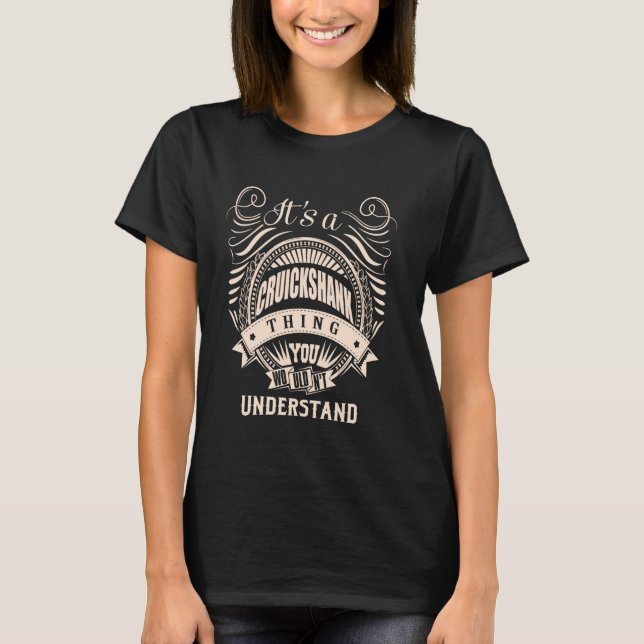 Camiseta Es algo CRUICKSHANK Regalos (Anverso)