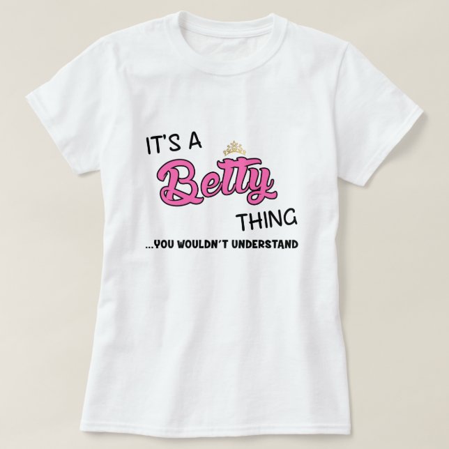 Camiseta Es algo de Betty que no entenderías (Diseño del anverso)