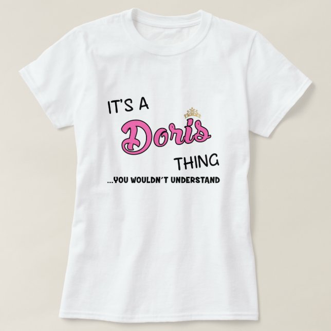 Camiseta Es algo de Doris que no entenderías (Diseño del anverso)