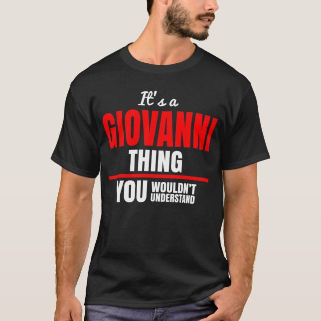 Camiseta Es algo de Giovanni que no entenderías (Anverso)
