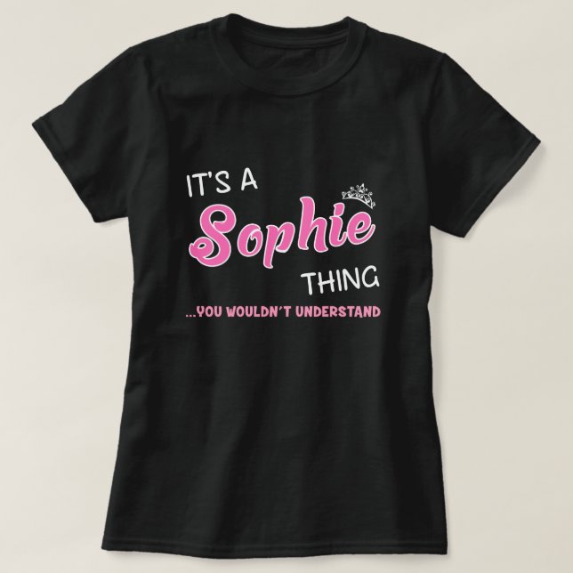 Camiseta Es algo de Sophie que no entenderías (Diseño del anverso)