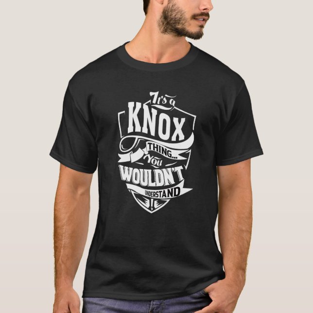 Camiseta Es algo Knox (Anverso)