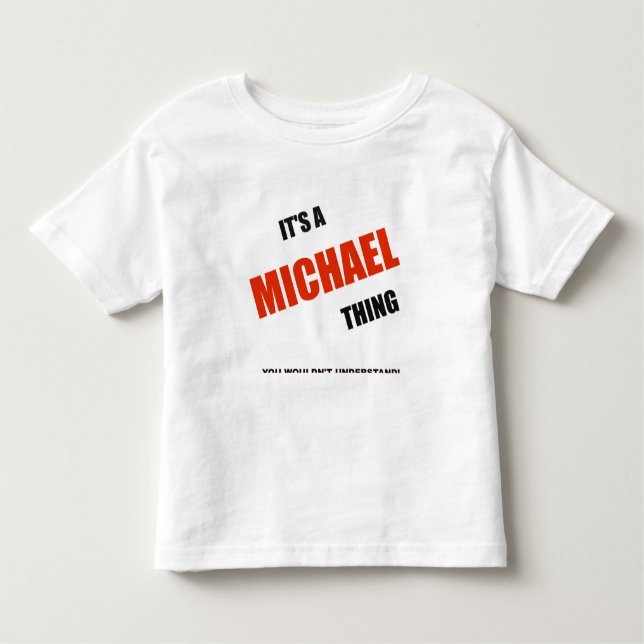Camiseta "Es algo Michael" (Anverso)