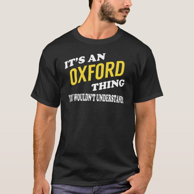 Camiseta Es algo OXFORD que no entenderías (Anverso)