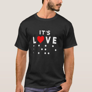 Camiseta Es Amor Ceguera Discapacitados Visuales Personas C