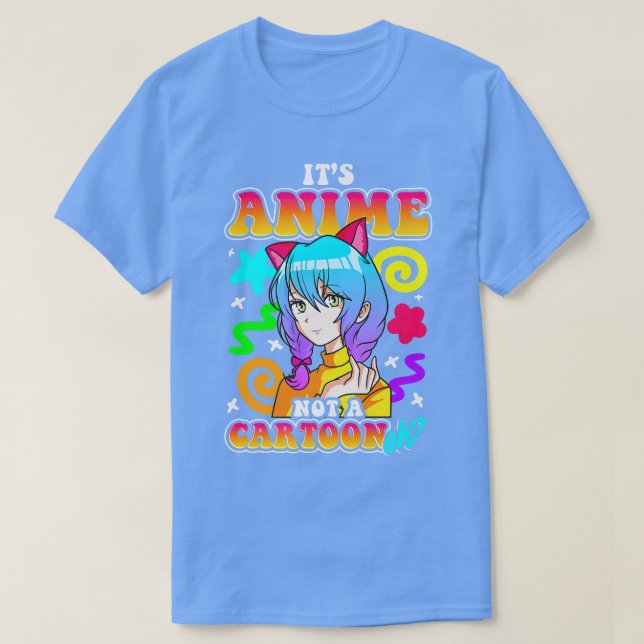 Camiseta Es Anime, no un Personalizado Chica infantil Kawai (Diseño del anverso)