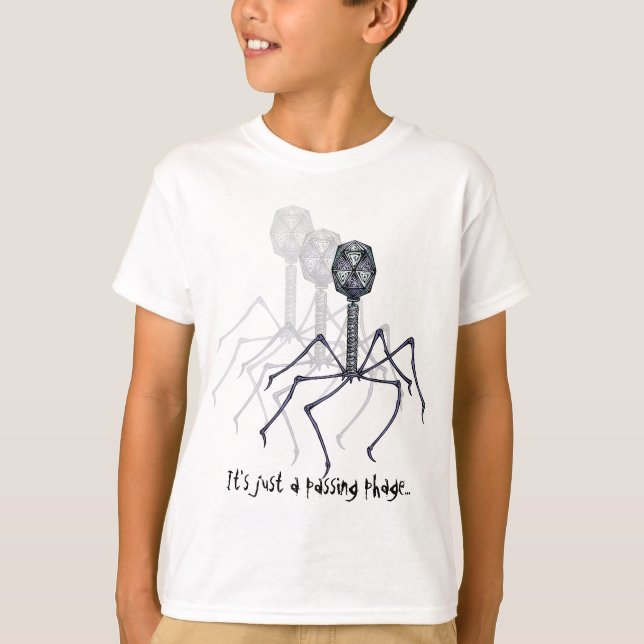 Camiseta Es apenas un engranaje de paso del niño del fago… (Anverso)