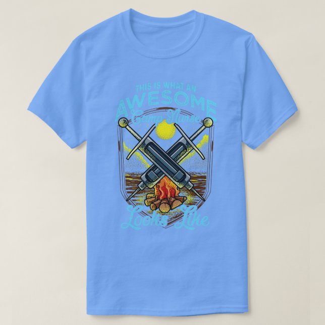 Camiseta Es Así Como Se Ve Una Increíble Enfermera De Campa (Diseño del anverso)