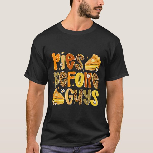 Camiseta Es Before Guys Funny Thanksgiving Retro Fall Quote (Anverso)