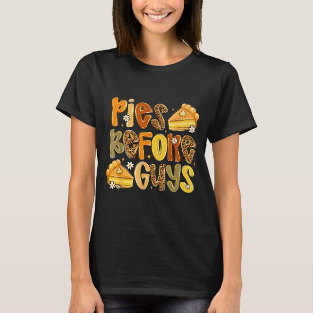 Camiseta Es Before Guys Funny Thanksgiving Retro Fall Quote (Anverso)