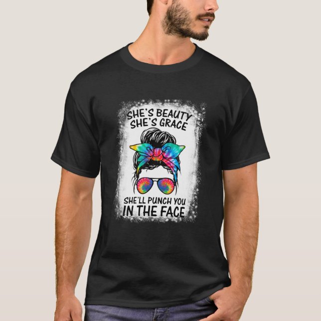 Camiseta Es belleza, es gracia, te golpeará en la F (Anverso)