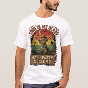 Camiseta Es Bruja Escoba Gato Disfraz De Halloween Espeluzn