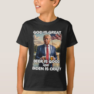 Camiseta Es Buena Cerveza Y Biden Es Crazy Funny Tru