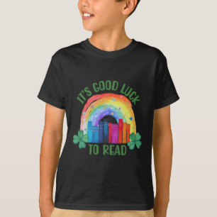 Camiseta Es buena suerte leer el día de San Patricio maestr