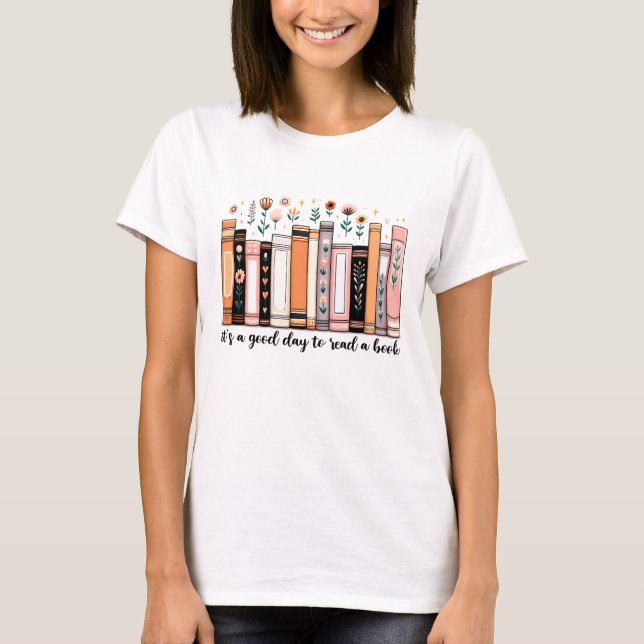 Camiseta Es bueno leer un libro (Anverso)