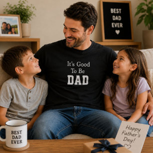 Camiseta Es Bueno Ser Papá Regalo del Día del Padre Diverti