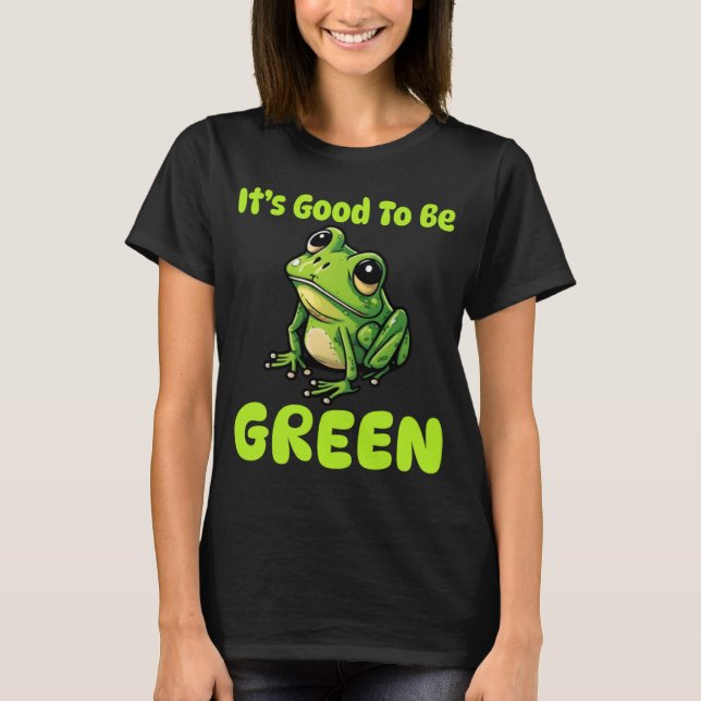 Camiseta Es bueno ser sapo de rana verde (Anverso)