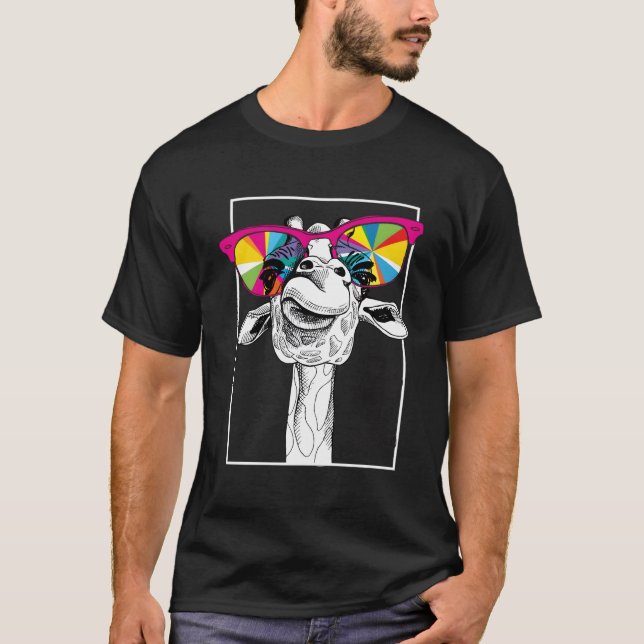 Camiseta Es Bueno Verte Imprimido Esta Girafa Es Divertida. (Anverso)