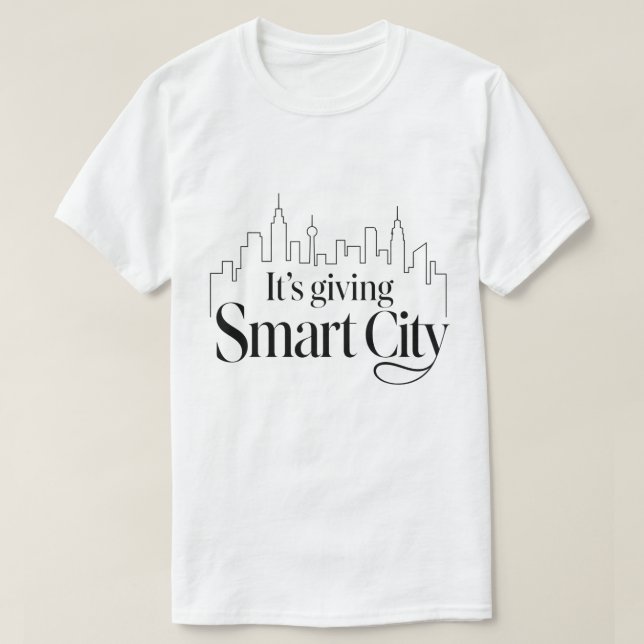 Camiseta Es Ciudad Inteligente (Diseño del anverso)