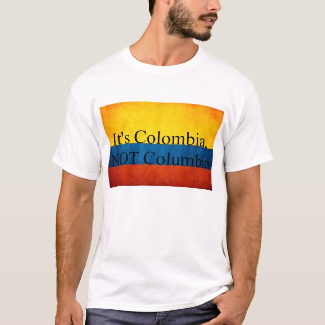 Camiseta Es Colombia, NO Columbia (Anverso)