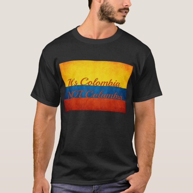 Camiseta "Es Colombia, no Columbia" (Anverso)
