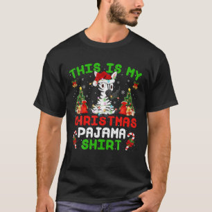 Camiseta Es Cómico Que Estos Sean Mis Navidades Pajama Zebr