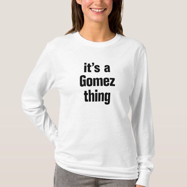 Camiseta es cosa de gómez (Anverso)