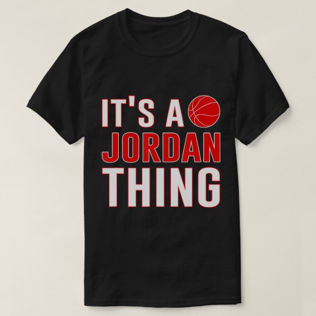 Camiseta Es cosa de Jordania para los hombres deporte de ba (Diseño del anverso)
