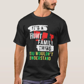 Camiseta Es cosa de la familia de la caza Graciosa para hom