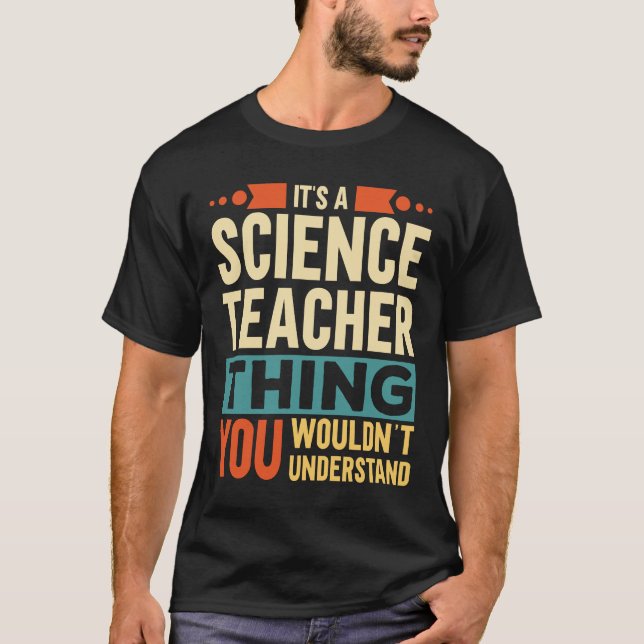 Camiseta Es cosa de profesor de ciencias (Anverso)