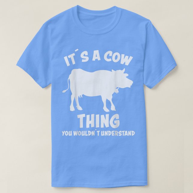 Camiseta Es cosa de vaca diseñar granjeros diciendo "granja (Diseño del anverso)