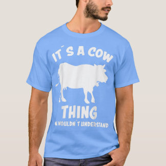 Camiseta Es cosa de vaca diseñar granjeros diciendo "granja